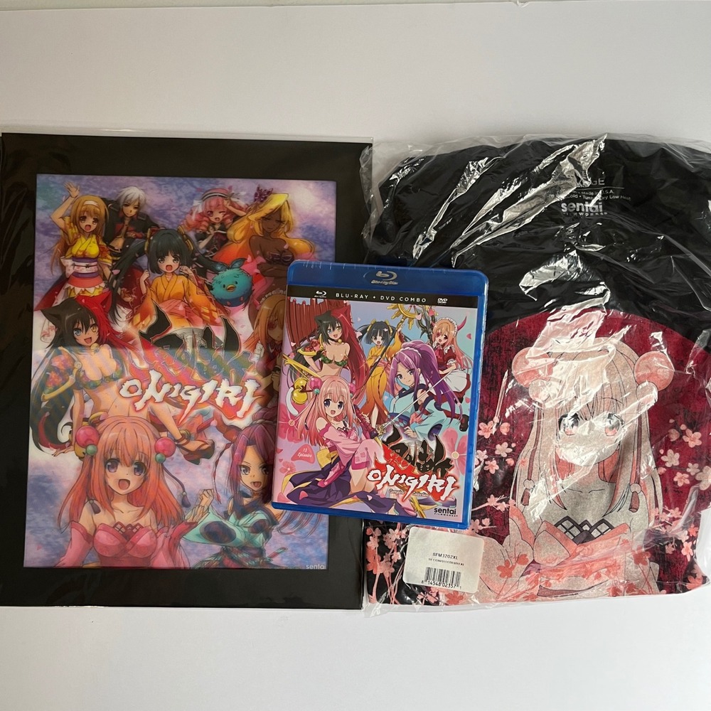 Sentai Onigiri Complete Collection Blu-ray DVD XL Shirt Art Print‎ Bundle New